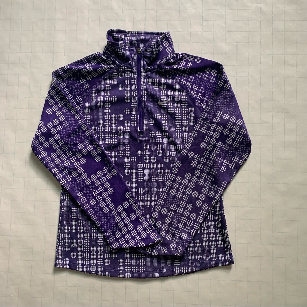 Nike Running Dri-Fit NWOT quarter zip top Girls Size Small